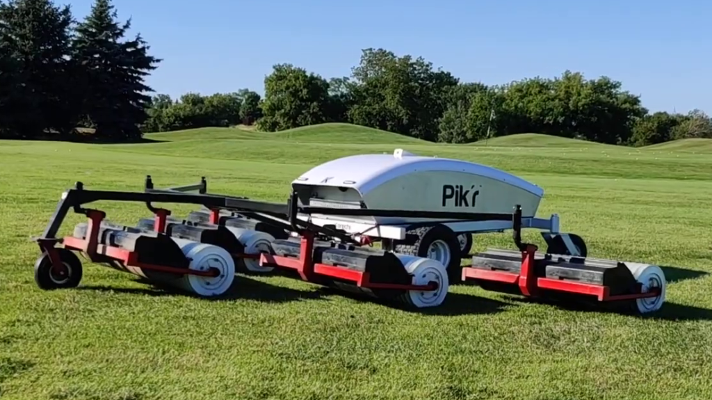 Pik'r Golf Robot with Hollrock Ball Picker High Capacity